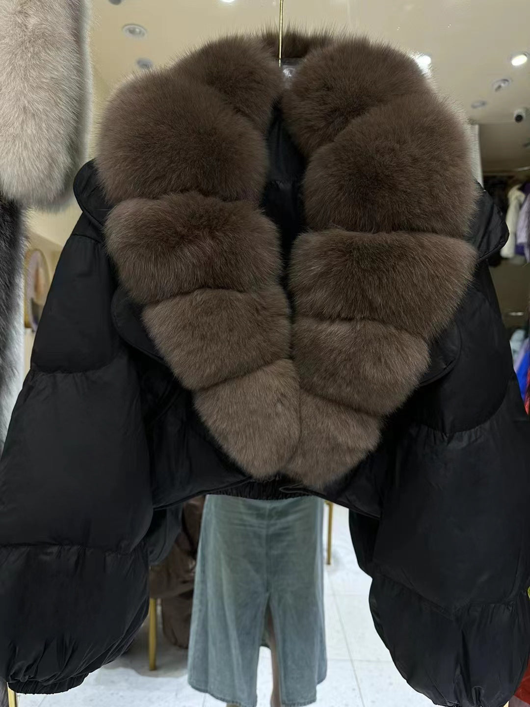 Faux Fur Down Jacket