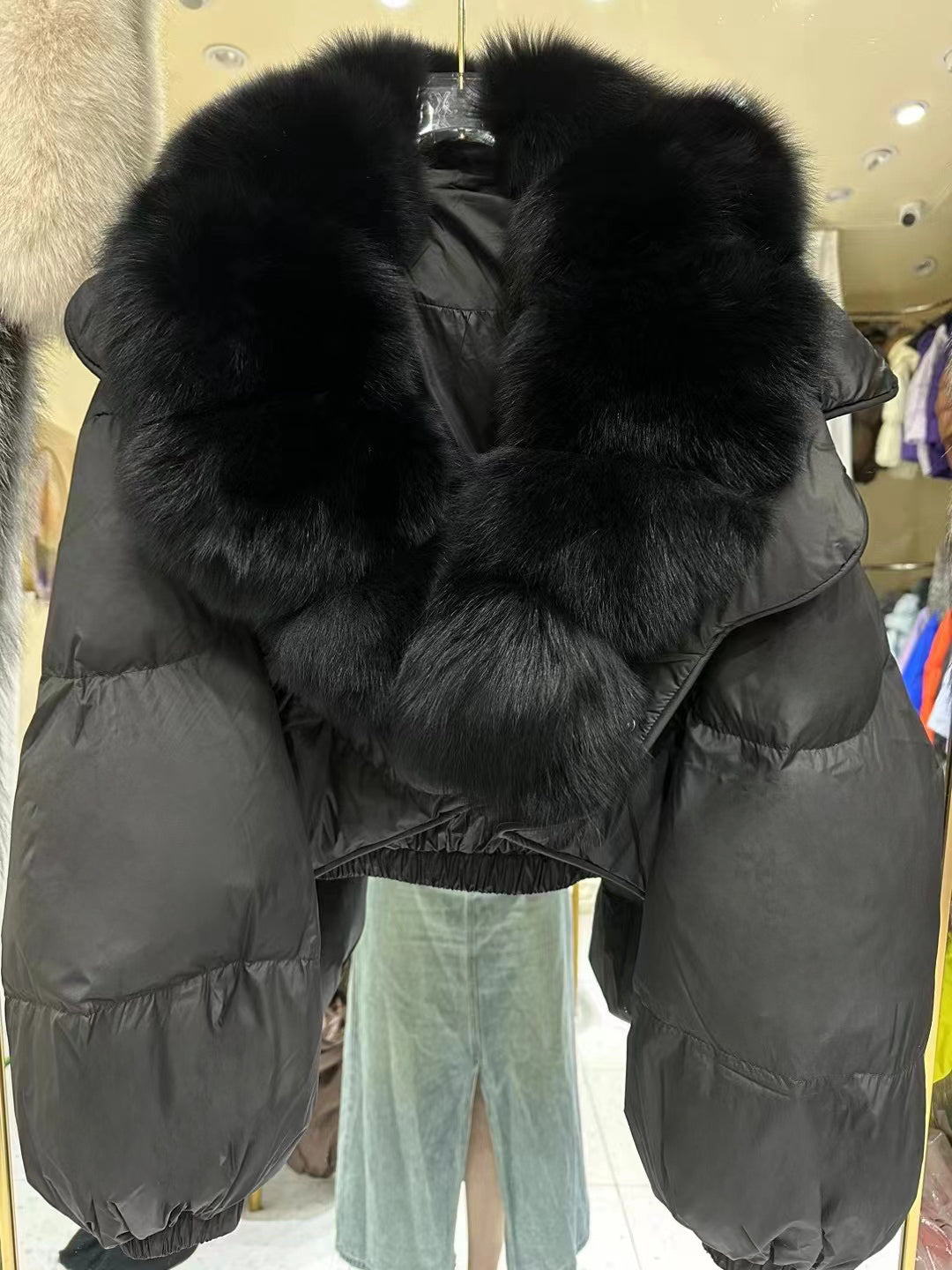 Faux Fur Down Jacket