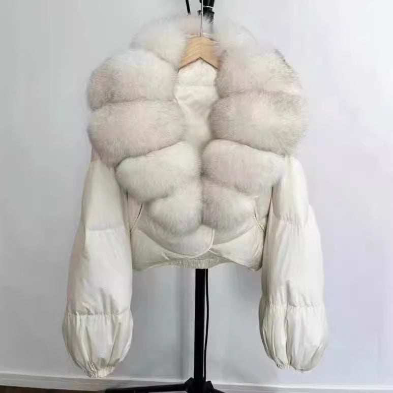 Faux Fur Down Jacket