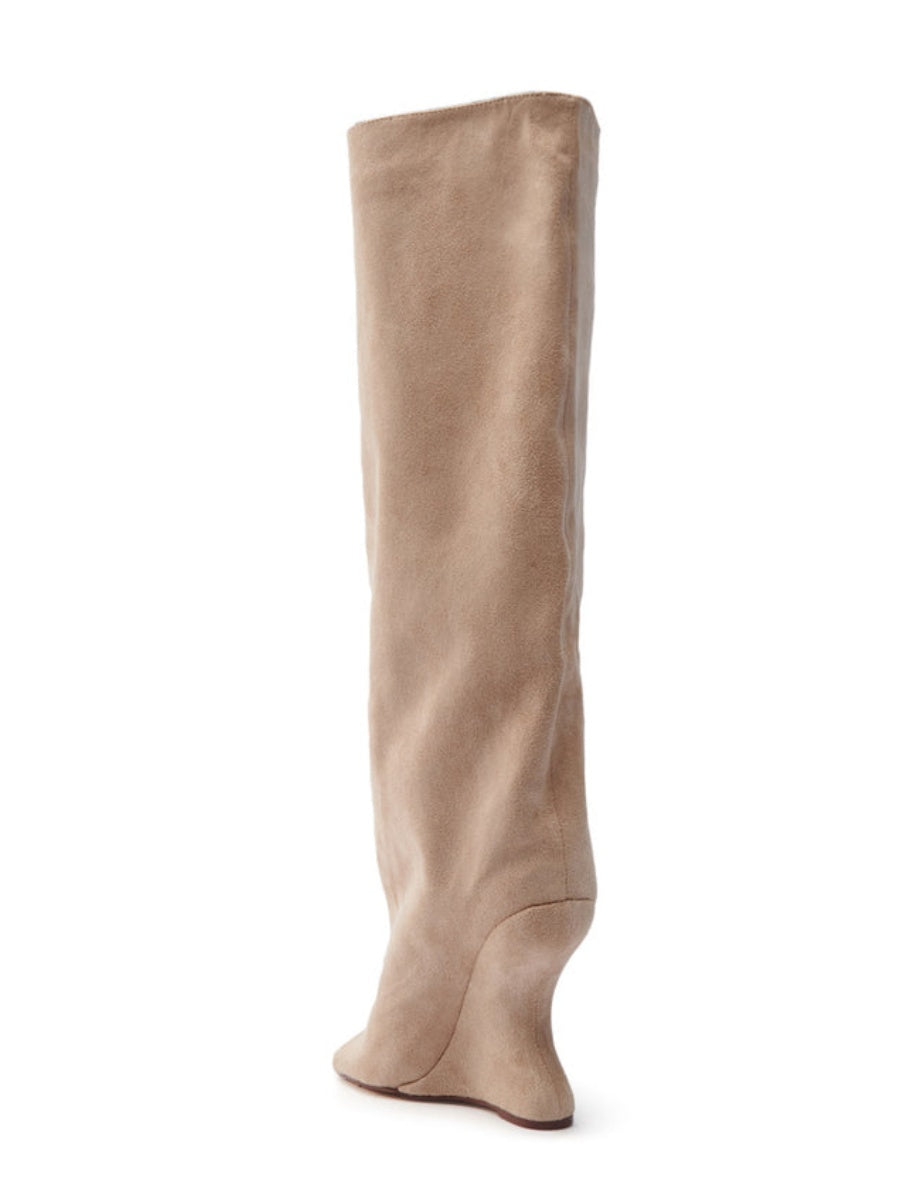 PEEP TOE WEDGE BOOT