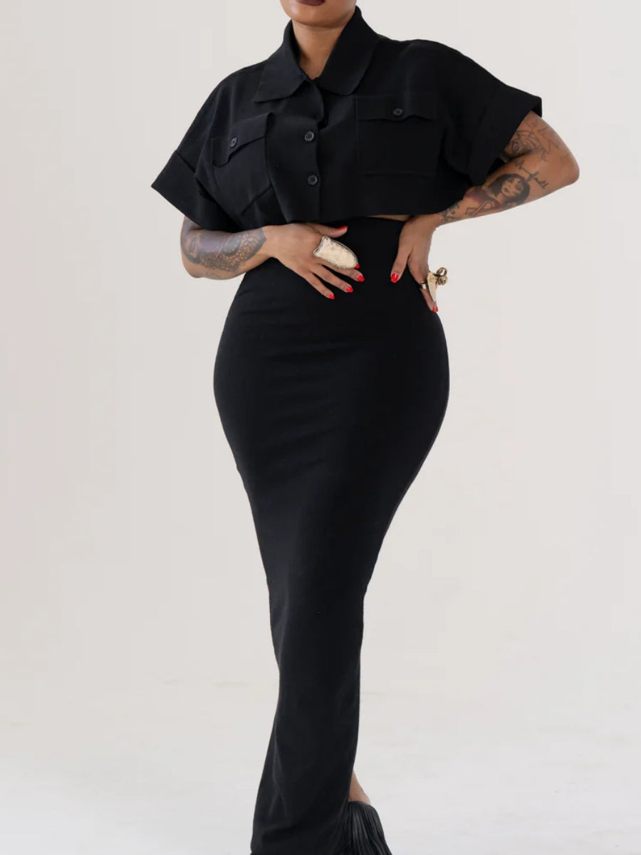 Knit Skirt Set