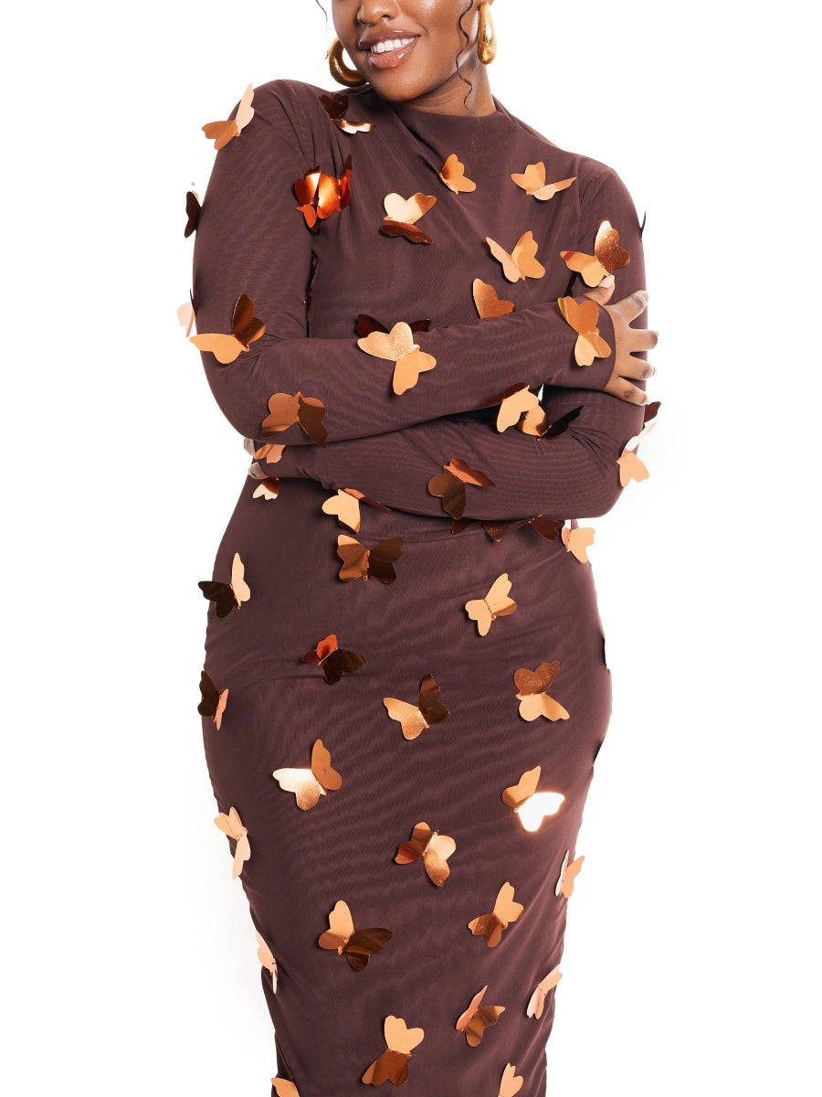 Butterflies Midi Dress