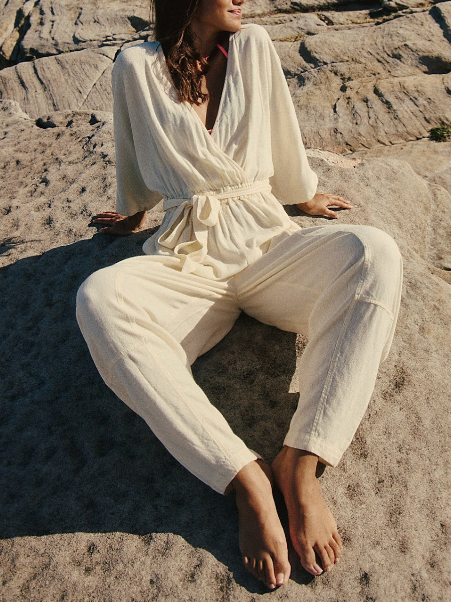 Surplice Wrap Jumpsuit