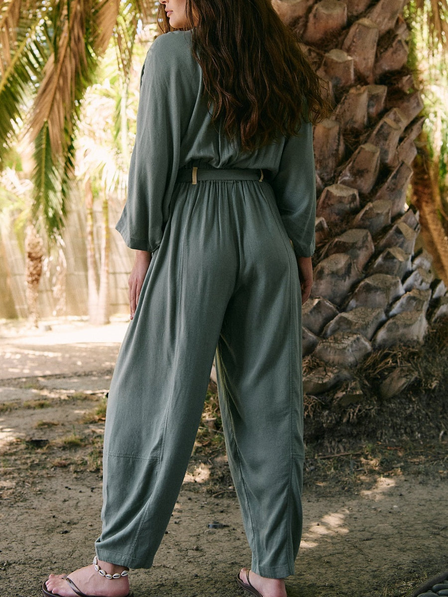 Surplice Wrap Jumpsuit