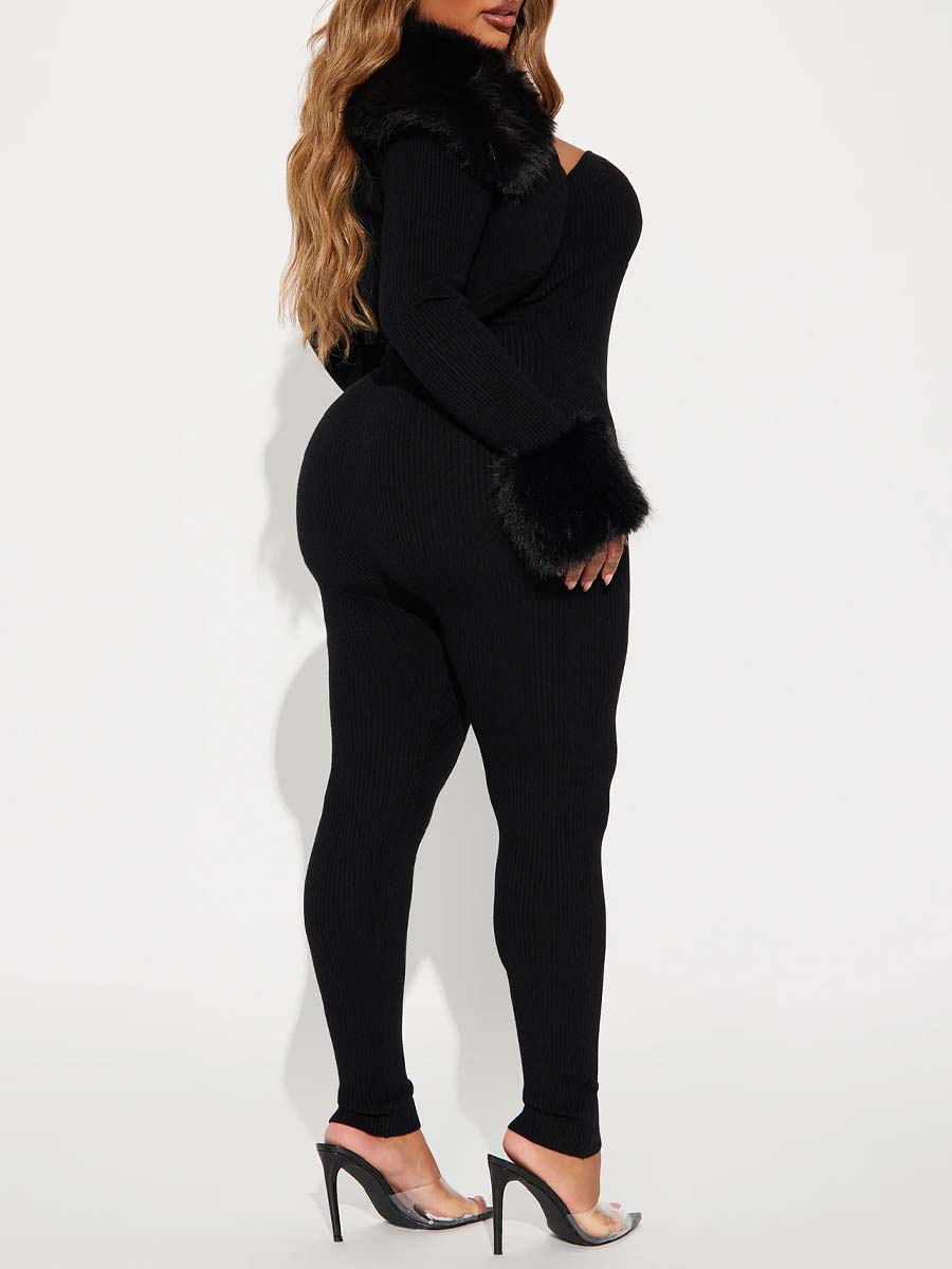 Sweater 2 Piece Jumpsuit Set