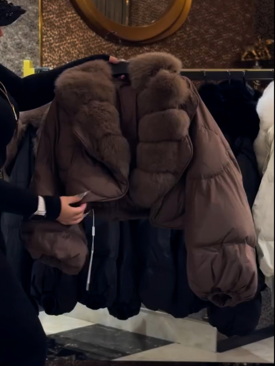 Faux Fur Down Jacket