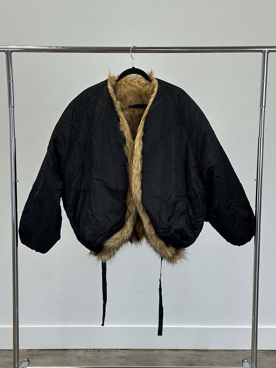 Reversible Faux Fur & Nylon Jacket