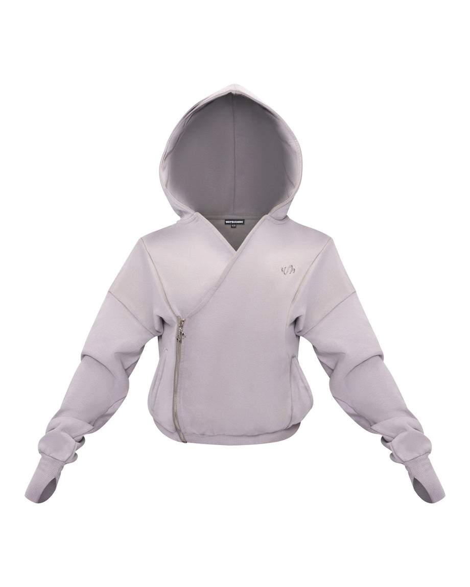 ASYMMETRICAL JACKET AND SWEATPANT SET