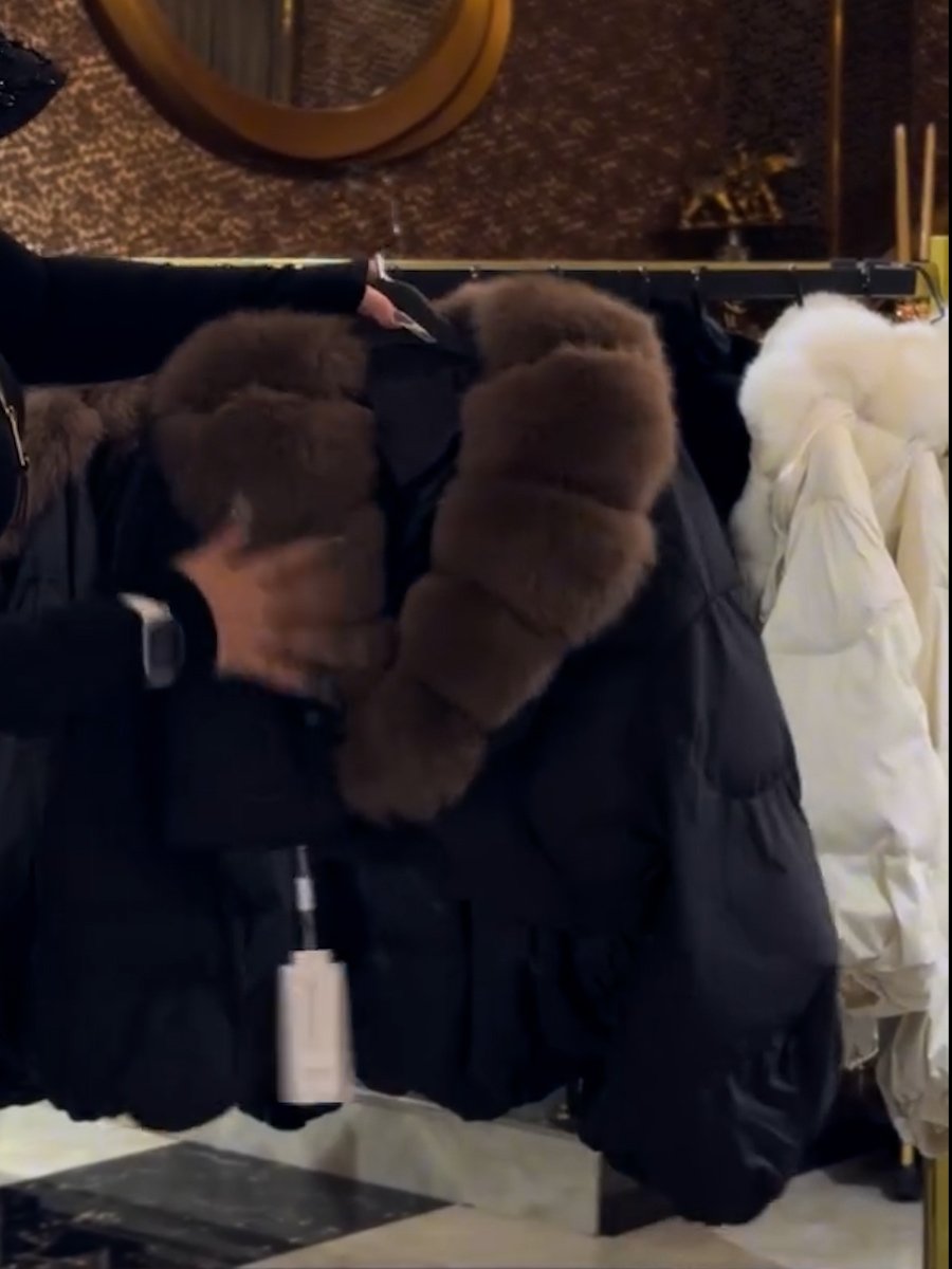Faux Fur Down Jacket