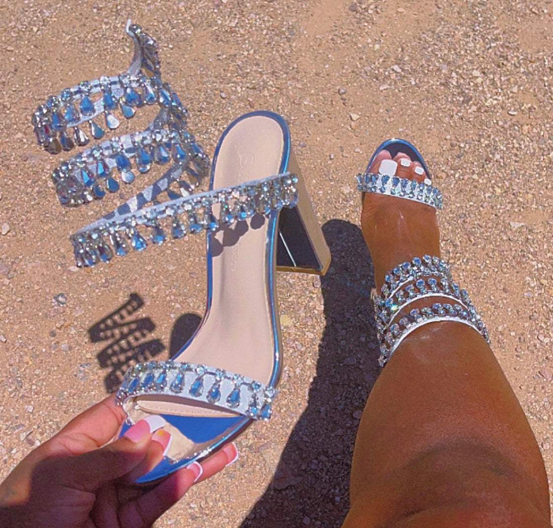 Diamond High Heel Sandals