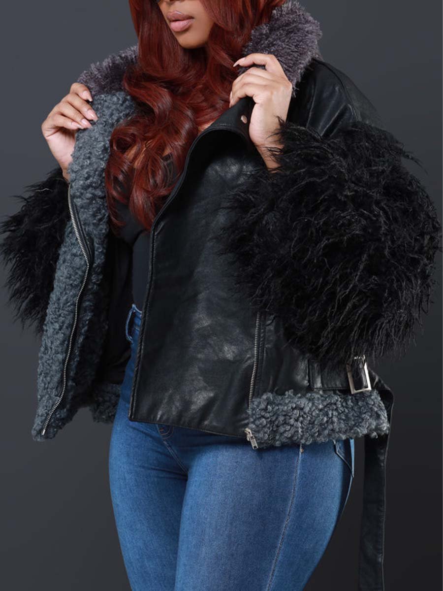 Black Shearling Jacket