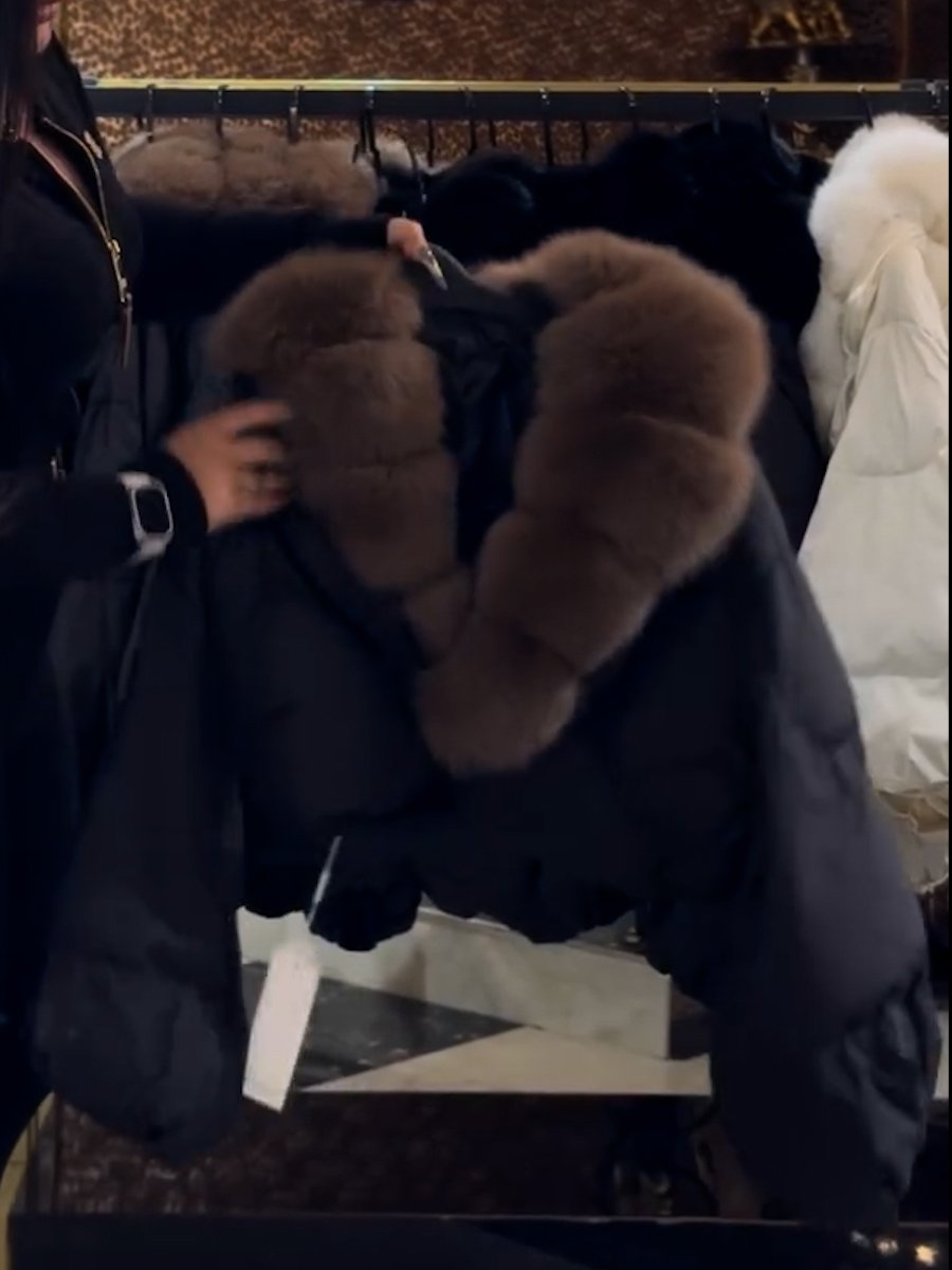 Faux Fur Down Jacket