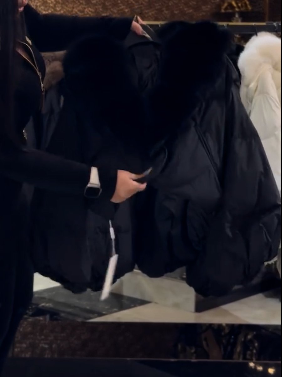 Faux Fur Down Jacket