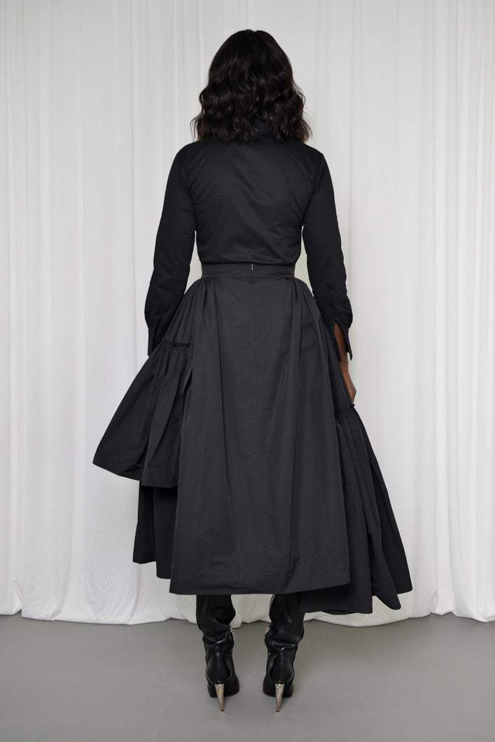 ASYMMETRIC WIND BREAKER SKIRT