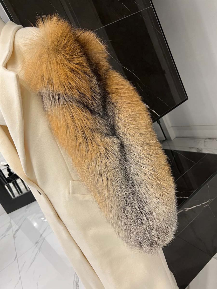 FAUX FUR TRENCH COAT
