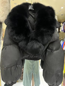 Faux Fur Down Jacket