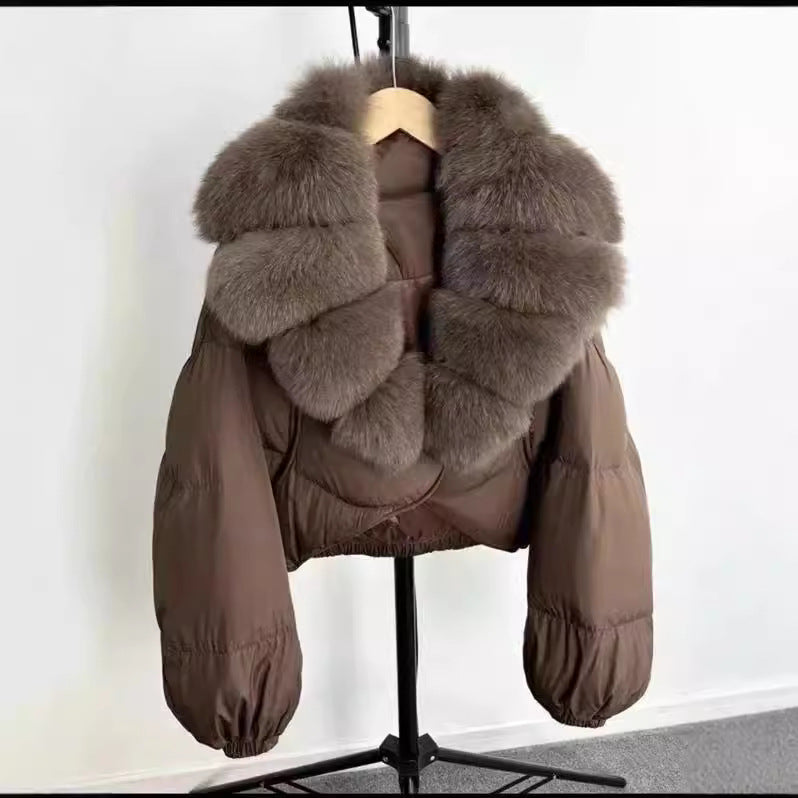 Faux Fur Down Jacket