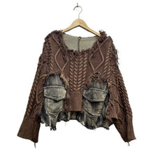 Vintage Washed Denim Sweater