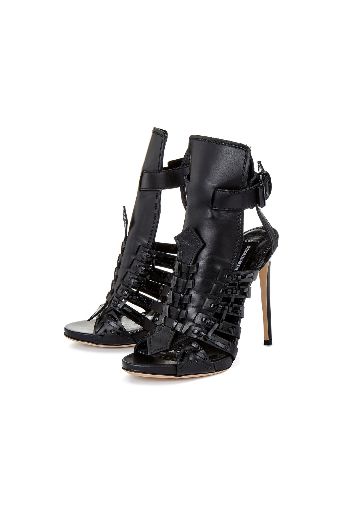 Black Leather Heels