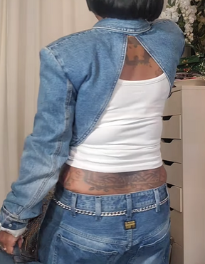 Shiny Denim Jacket