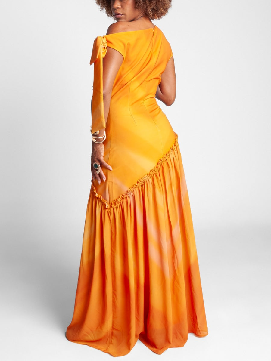 Asymmetric Maxi Dress
