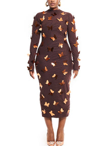 Butterflies Midi Dress