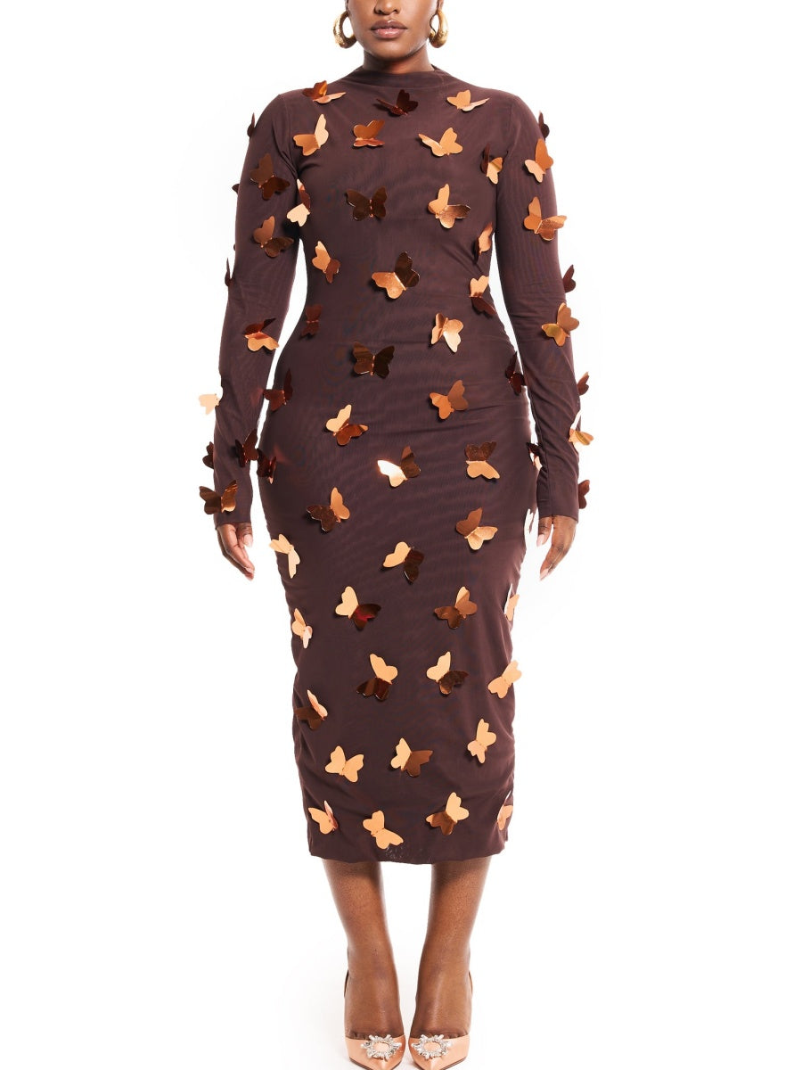 Butterflies Midi Dress