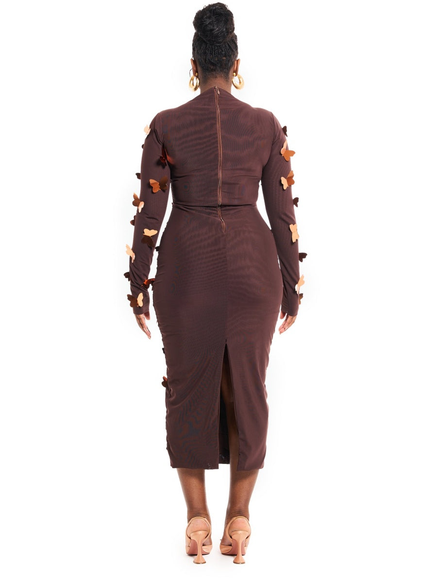Butterflies Midi Dress