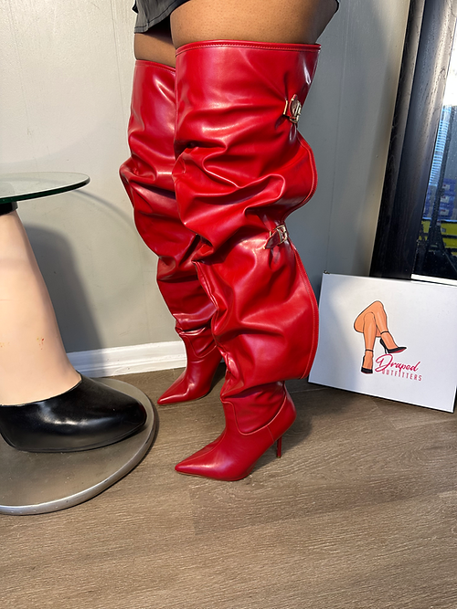 Adjustable Buckles High Boots