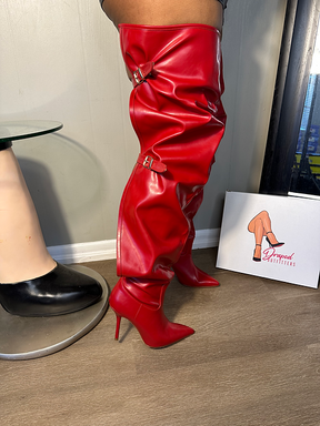 Adjustable Buckles High Boots