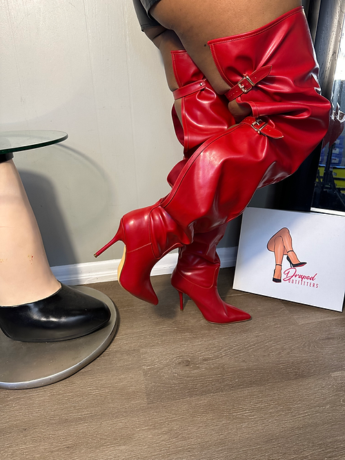 Adjustable Buckles High Boots