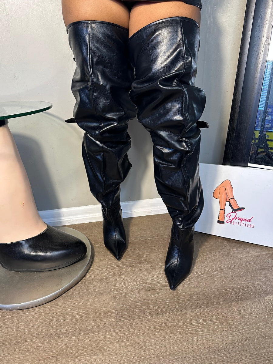 Adjustable Buckles High Boots