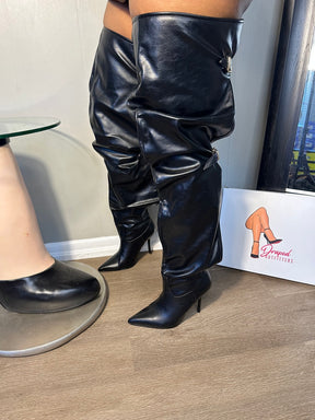 Adjustable Buckles High Boots