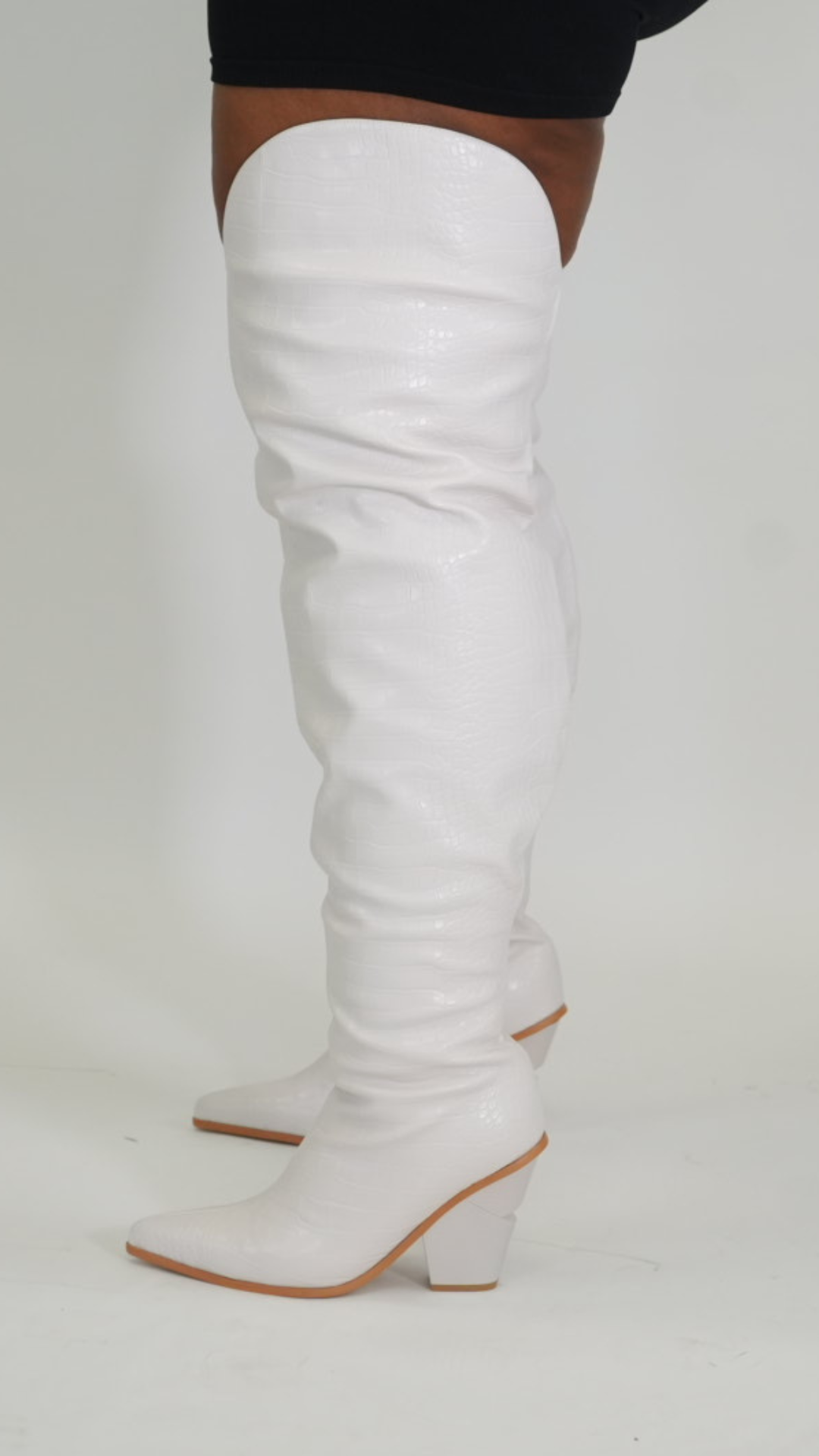 WIDE CALF THIGH HIGH COWGIRL BOOTS