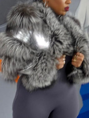 Leather Jacket With Fur Trim