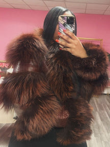 Leather Jacket With Fur Trim