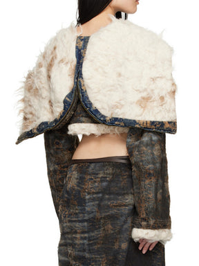 Padded Non-Stretch Denim Jacket