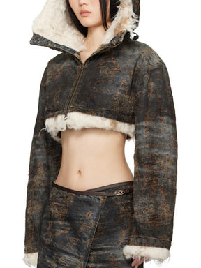 Padded Non-Stretch Denim Jacket