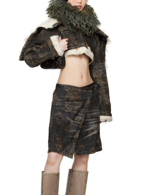 Padded Non-Stretch Denim Jacket