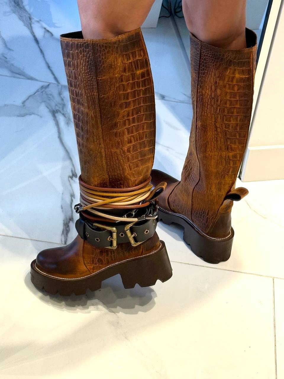 Women's Leather Long Boots