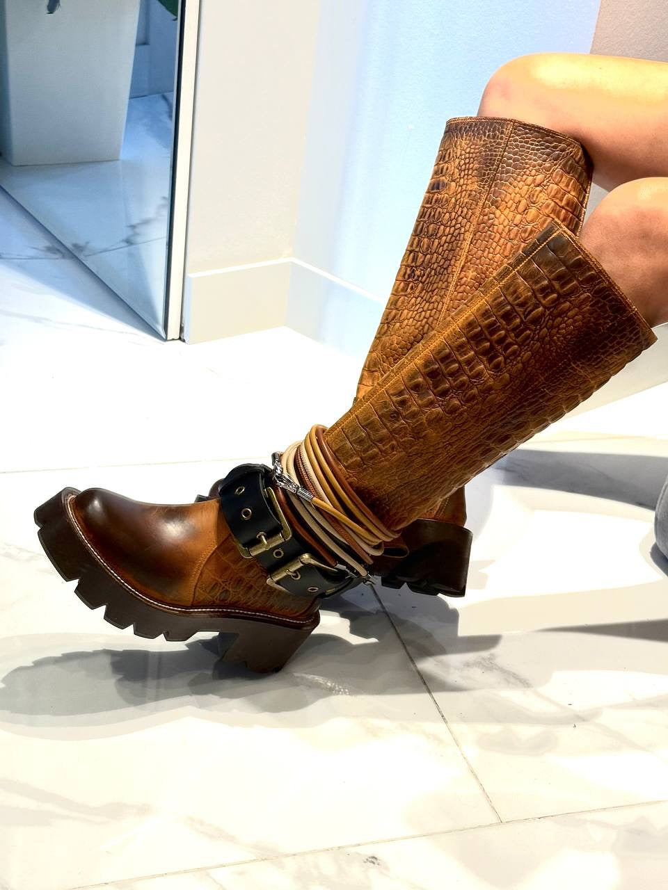 Women's Leather Long Boots