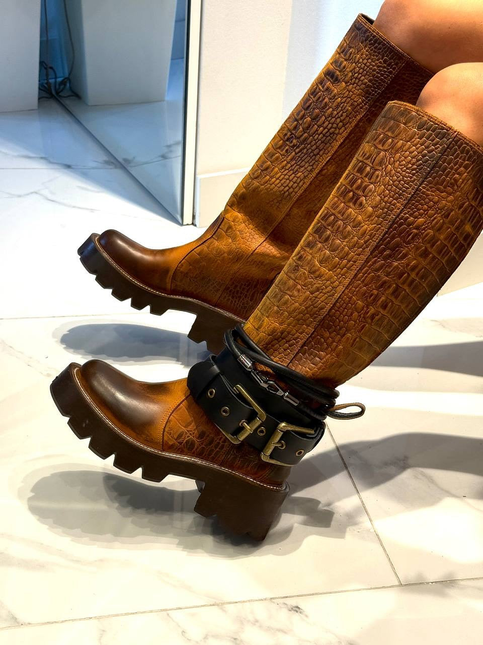 Women's Leather Long Boots