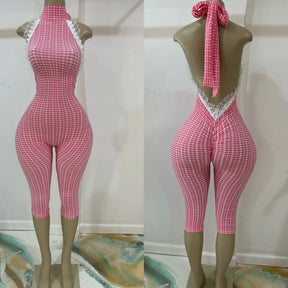 Vintage Print Jumpsuit