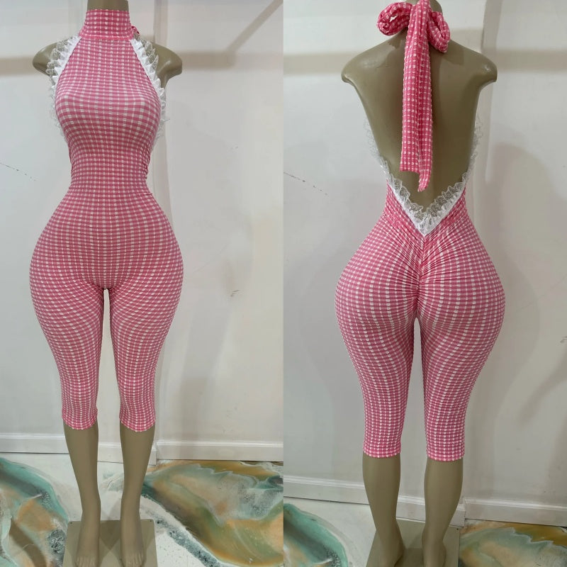 Vintage Print Jumpsuit