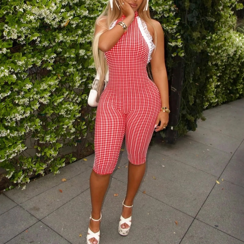 Vintage Print Jumpsuit