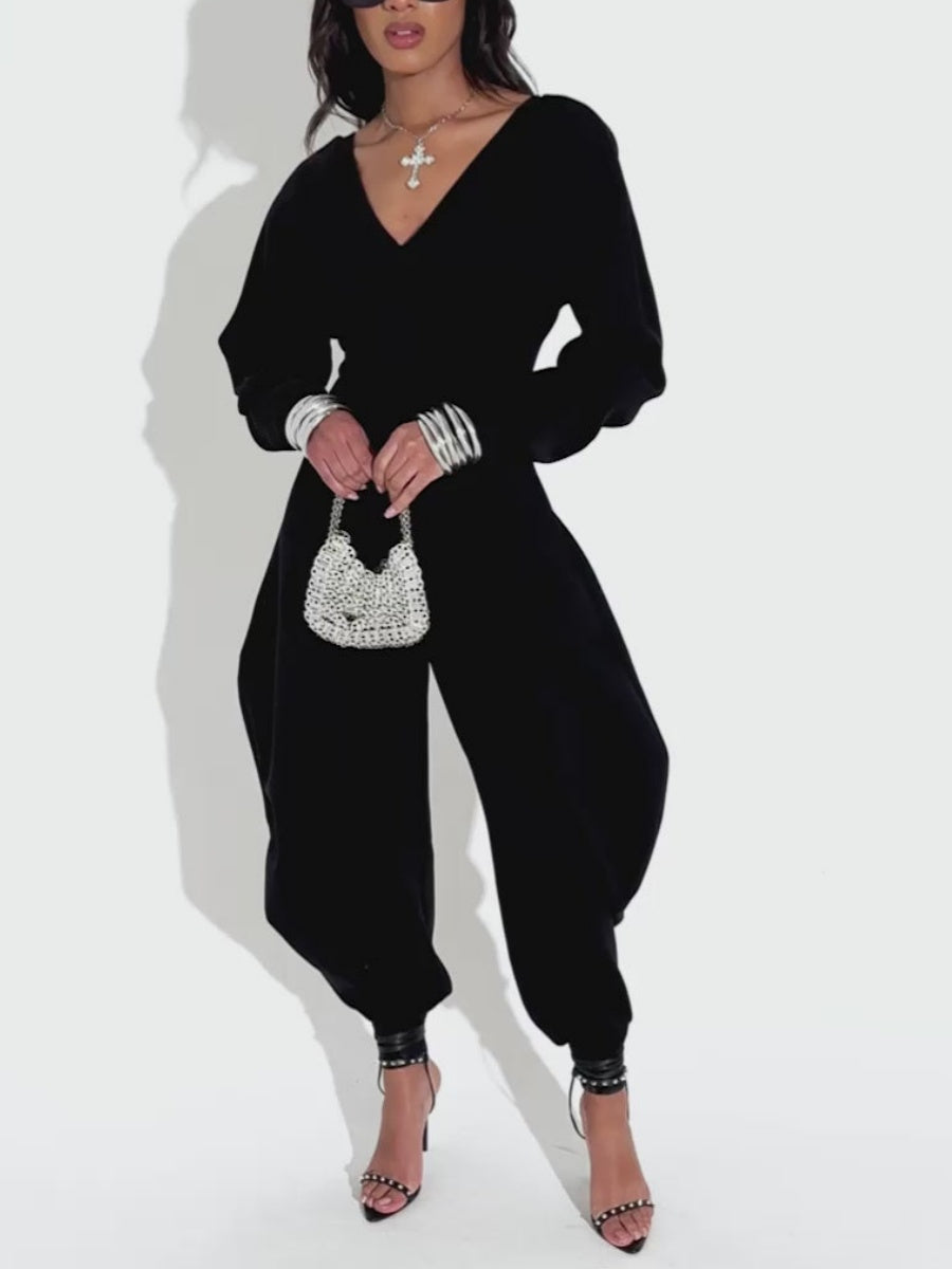 COMFY COZY SWEATSHIRT JUMPSUIT