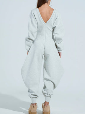 COMFY COZY SWEATSHIRT JUMPSUIT