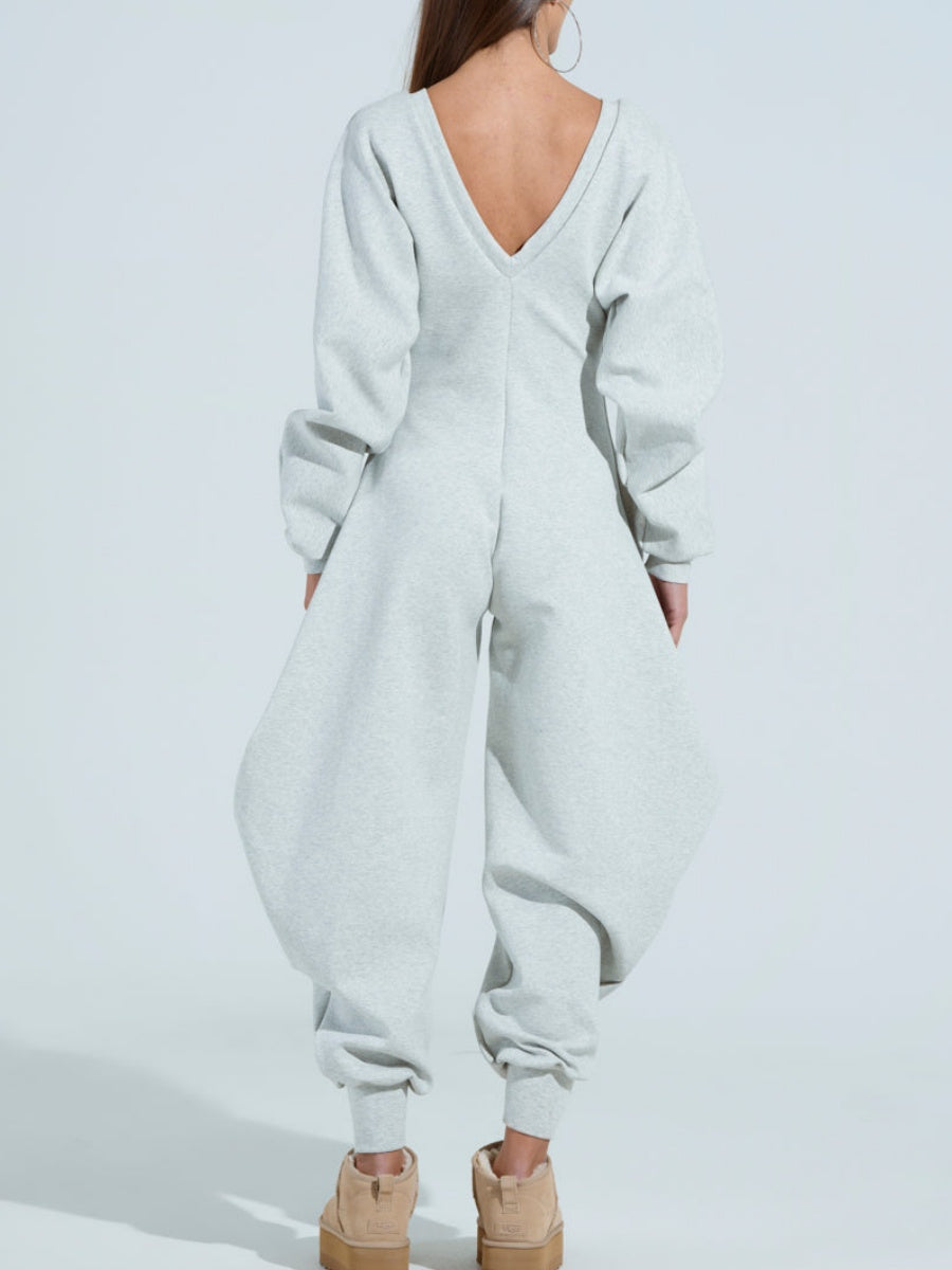 COMFY COZY SWEATSHIRT JUMPSUIT
