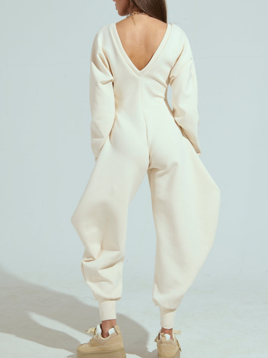 COMFY COZY SWEATSHIRT JUMPSUIT
