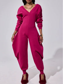 COMFY COZY SWEATSHIRT JUMPSUIT